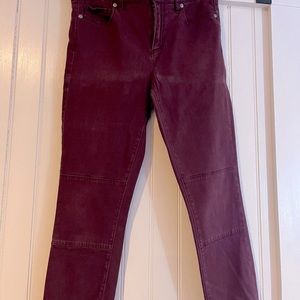 LOFT Burgundy Skinny Jean